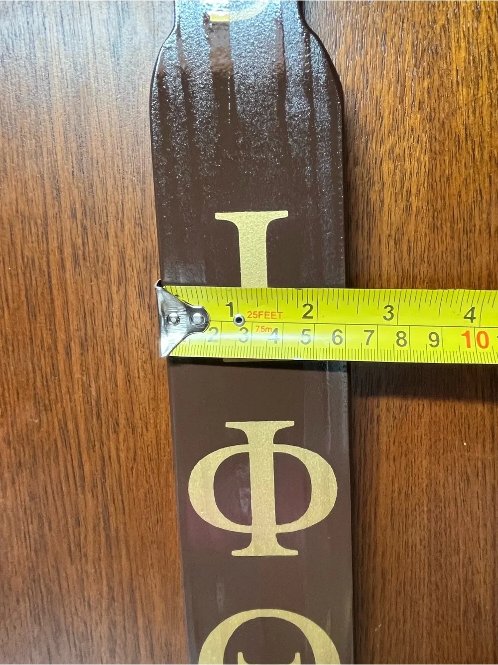 Iota Phi Theta 1963 Dark Brown Greek Paddle Wall Decor
